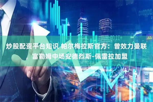 炒股配资平台知识 帕尔梅拉斯官方：曾效力曼联，富勒姆中场安德烈斯-佩雷拉加盟