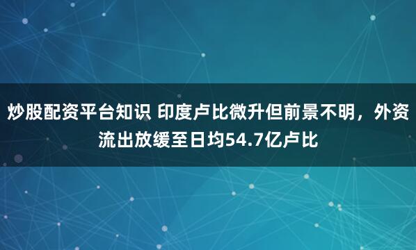 炒股配资平台知识 印度卢比微升但前景不明，外资流出放缓至日均54.7亿卢比